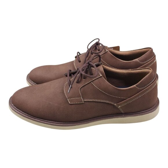 Dockers Mens Comfort Flex Brown Casual Lace-Up Shoes 9M Shock Absorbent Insole - Picture 4 of 12